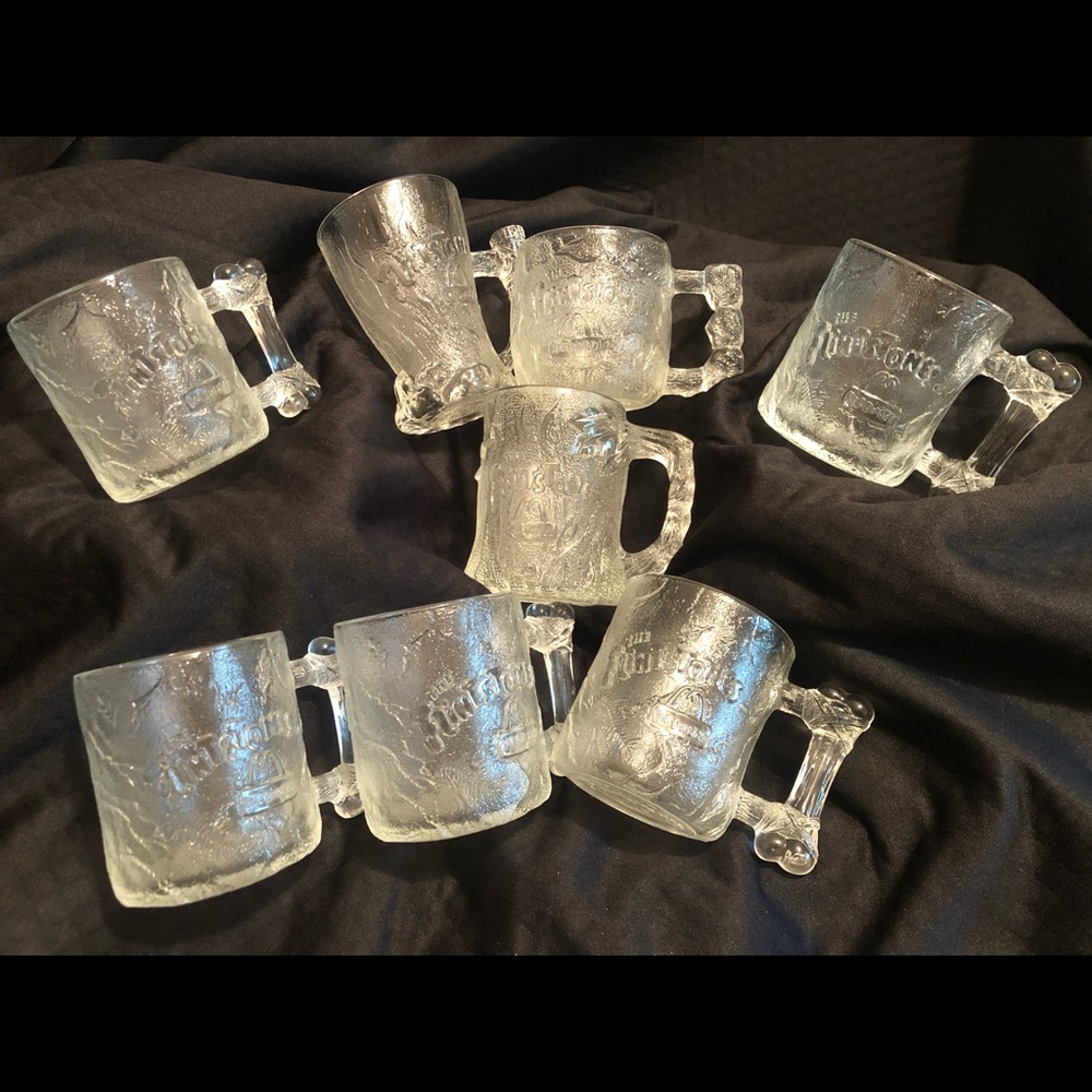 Vintage McDonalds Flintstones Mugs